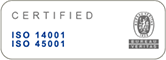 Certified ISO 14001 45001