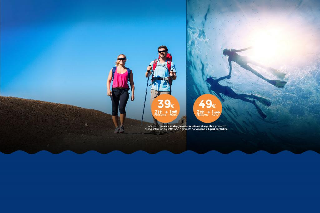 Vulcano - Salina: A/R a partire da 39 €